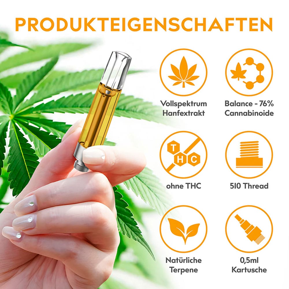 CBD, Liquid mit 76 % CBD Gehalt