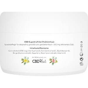 CBD Vital Rückseite von CBD Kosmetik Balsam 
