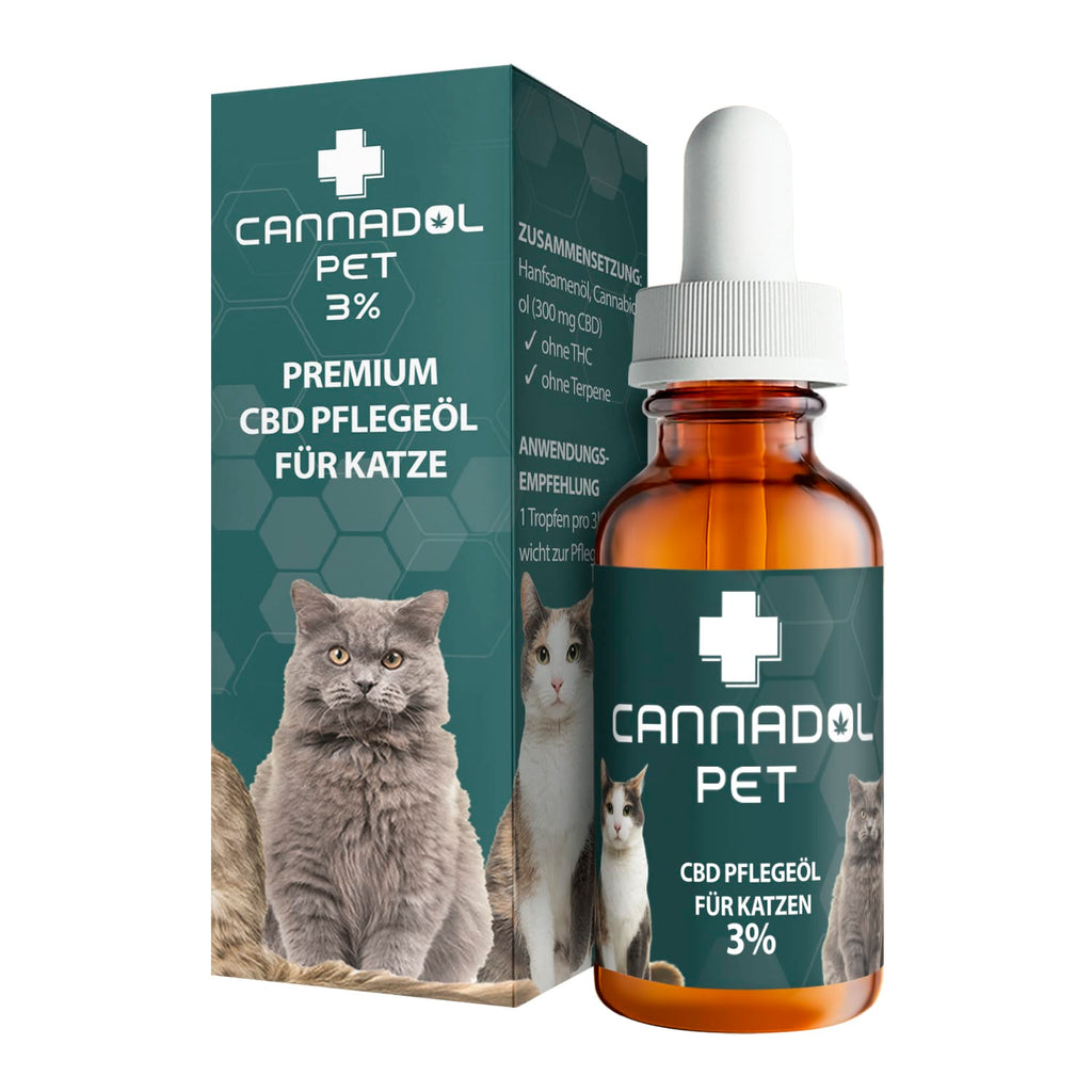Cannadol premium CBD Pflegeöl für Katzen