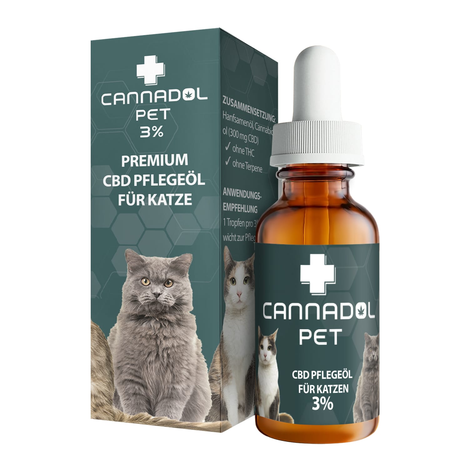 Cannadol premium CBD Pflegeöl für Katzen