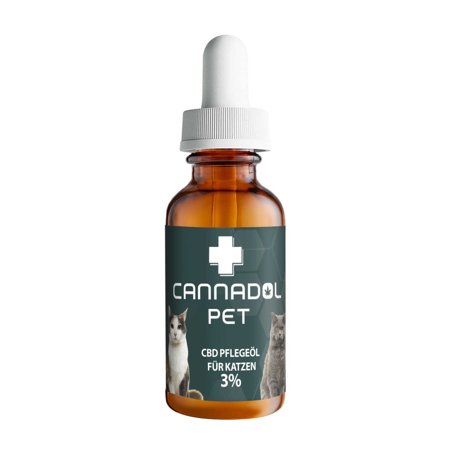 CBD Flasche mit Pflegeöl für Katzen