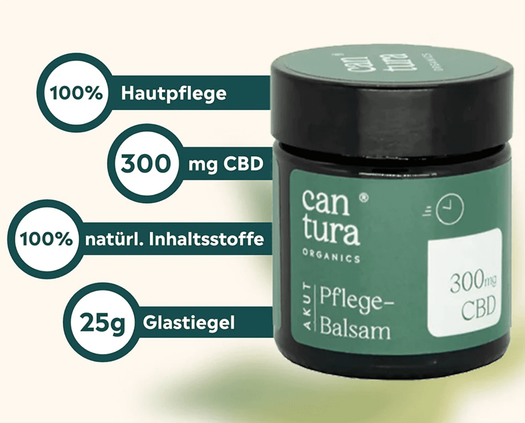 Alle Vorteile von dem CBD Pflegebalsam von der Marke Cantura