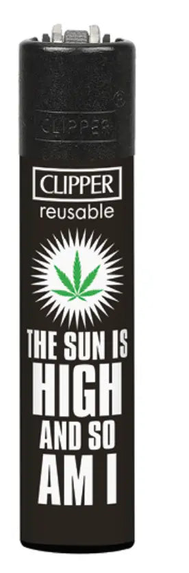 Clipper Large Feuerzeug zum Wieder auffüllen. ,,The Sun is High and so am i '' 