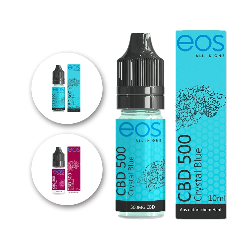 Eos CBD Liquid ,Geschmack: Crytstal Blue & Pink Blast!- Jetzt bei Green Botanic kaufen!
