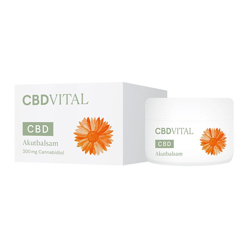 Akutbalsam auf CBD Basis von CBD Vital mit 300 Gramm Cannabidiol