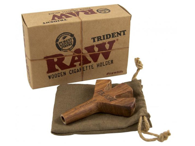 RAW Jointhalter Zigarettenhalter Hergestellt aus nachhaltigem Holz, ist jeder RAW Trident ein Unikat.